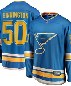 Jordan Binnington St. Louis Blues Fanatics Branded 2018/19 Alternate Premier Breakaway Player Jersey - Blue Nhl - Robokeg