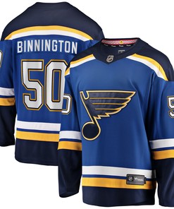 Jordan Binnington St. Louis Blues Fanatics Branded Breakaway Home Jersey - Blue Nhl - Robokeg