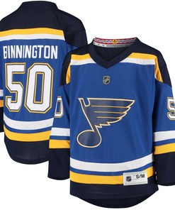 Jordan Binnington St. Louis Blues Home Replica Player Jersey - Blue Nhl - Robokeg
