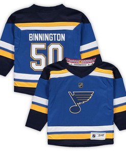Jordan Binnington St. Louis Blues Toddler Home Replica Player Jersey - Blue Nhl - Robokeg