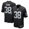 Jordan Brown Las Vegas Raiders Game Jersey - Black Nfl - Robokeg
