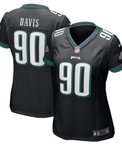 Jordan Davis Philadelphia Eagles Womens Player Game Jersey Black Nfl - Robokeg