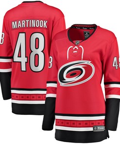 Jordan Martinook Carolina Hurricanes Fanatics Branded Womens Home Breakaway Player Jersey - Red Nhl - Robokeg