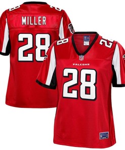 Jordan Miller Atlanta Falcons Nfl Pro Line Womens Team Player Jersey - Red - Robokeg