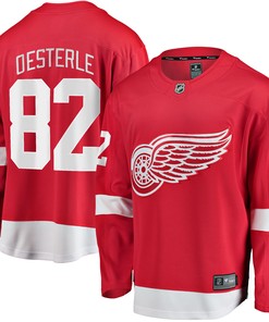 Jordan Oesterle Detroit Red Wings Fanatics Branded Home Breakaway Player Jersey - Red Nhl - Robokeg
