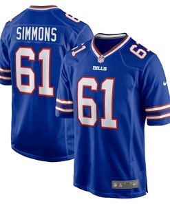 Jordan Simmons Buffalo Bills Game Player Jersey - Royal Nfl - Robokeg
