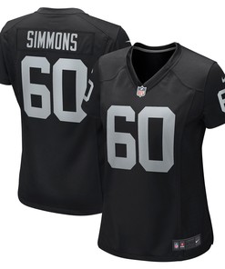 Jordan Simmons Las Vegas Raiders Womens Game Jersey - Black Nfl - Robokeg
