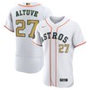Jose Altuve 27 Houston Astros 2023 Gold Collection Player Elite Jersey - White - Robokeg