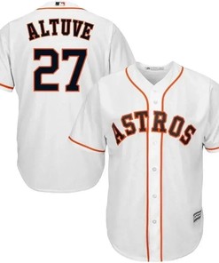 Jose Altuve Houston Astros Big And Tall Cool Base Player Jersey - White - Robokeg