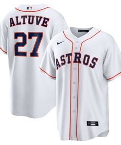 Jose Altuve Houston Astros Home Replica Player Name Jersey - White Mlb - Robokeg