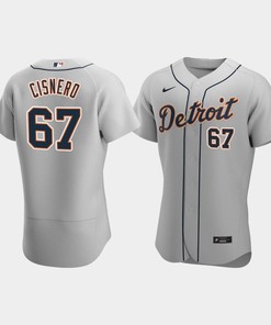 Jose Cisnero 67 Detroit Tigers Gray Road Jersey - Robokeg