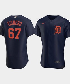 Jose Cisnero 67 Detroit Tigers Navy Alternate Jersey - Robokeg