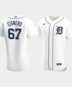Jose Cisnero 67 Detroit Tigers White Home Jersey - Robokeg