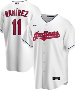 Jose Ramirez #11 2020 Mlb White Jersey - Robokeg