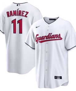 José Ramírez 11 Cleveland Guardians Home Men Jersey - White - Robokeg