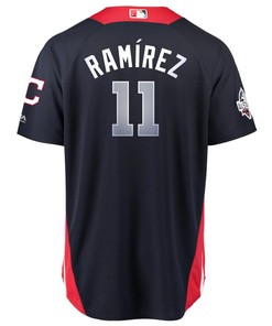Jose Ramirez American League Majestic 2018 Mlb All-star Game Home Run Derby Player Jersey - Navy - Robokeg