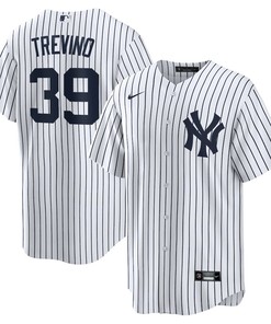 Jose Trevino 39 New York Yankees Home Men Jersey - White - Robokeg