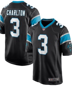 Joseph Charlton Carolina Panthers Game Jersey - Black Nfl - Robokeg