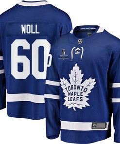 Joseph Woll 60 Toronto Maple Leafs Stanley Cup 2023 Playoffs Patch Home Breakaway Men Jersey - Blue - Robokeg