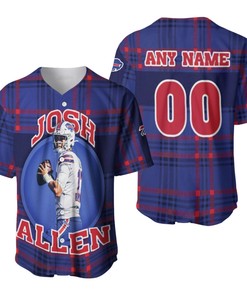 Josh Allen 17 The Most Valuable Player Nfl Buffalo Bills 3d Designed Allover Custom Name Number Gift For Bills Fans Baseball Jersey - Robokeg