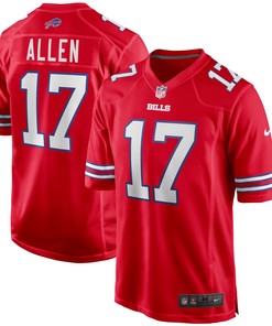 Josh Allen Buffalo Bills Alternate Game Player Jersey - Red Nfl - Robokeg