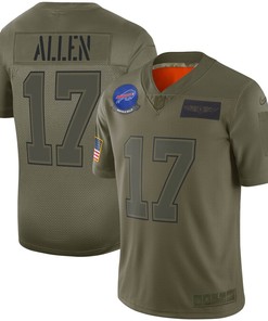 Josh Allen Buffalo Bills Nike Youth 2019 Salute To Service Game Jersey - Olive - Robokeg