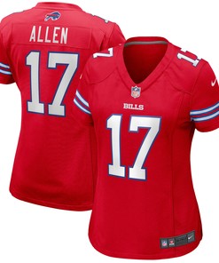 Josh Allen Buffalo Bills Womens Alternate Game Player Jersey Red Nfl - Robokeg