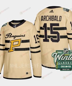 Josh Archibald 15 Pittsburgh Penguins 2023 Winter Classic Cream Jersey - Robokeg