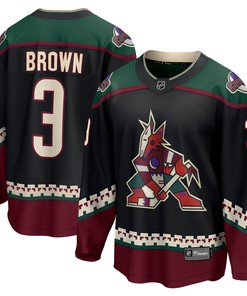 Josh Brown Arizona Coyotes Fanatics Branded Home Breakaway Player Jersey - Black Nhl - Robokeg