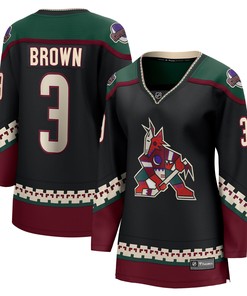 Josh Brown Arizona Coyotes Fanatics Branded Womens Home Breakaway Player Jersey - Black Nhl - Robokeg