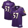 Josh Bynes Baltimore Ravens Nfl Pro Line Womens Player Jersey - Purple - Robokeg