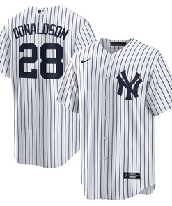 Josh Donaldson 28 New York Yankees Home Men Jersey - White - Robokeg