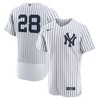 Josh Donaldson New York Yankees Home Authentic Player Jersey - White/navy Mlb - Robokeg