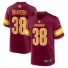 Josh Drayden Washington Commanders Player Game Jersey - Burgundy Nfl - Robokeg