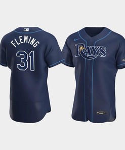 Josh Fleming 31 Tampa Bay Rays Navy Alternate Jersey - Robokeg