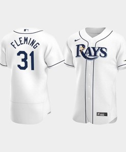 Josh Fleming 31 Tampa Bay Rays White Home Jersey - Robokeg