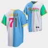 Josh Hader 2022-23 City Connect Brewers x Padres Blue White 71 Split Edition Jersey - Robokeg
