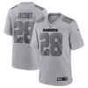 Josh Jacobs Las Vegas Raiders Atmosphere Fashion Game Jersey - Gray Nfl - Robokeg