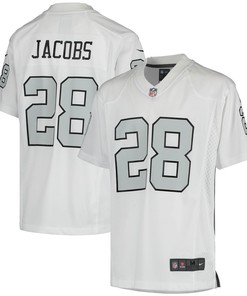 Josh Jacobs Las Vegas Raiders Color Rush Game Jersey - White Nfl - Robokeg