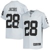 Josh Jacobs Las Vegas Raiders Inverted Team Game Jersey - Silver Nfl - Robokeg