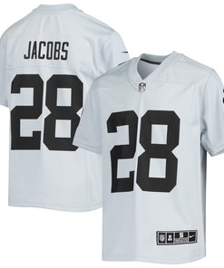 Josh Jacobs Las Vegas Raiders Inverted Team Game Jersey - Silver Nfl - Robokeg