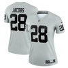 Josh Jacobs Las Vegas Raiders Womens Inverted Legend Jersey - Silver Nfl - Robokeg