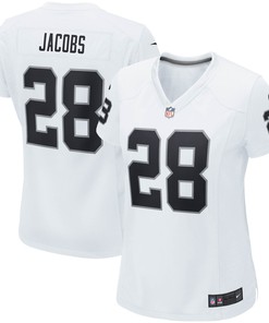Josh Jacobs Las Vegas Raiders Womens Player Game Team Jersey - White Nfl - Robokeg