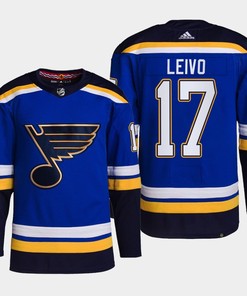 Josh Leivo 17 St. Louis Blues 2022-23 Primegreen Home Royal Jersey - Robokeg