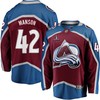 Josh Manson 42 Colorado Avalanche Stanley Cup 2023 Playoffs Patch Home Breakaway Men Jersey - Burgundy - Robokeg