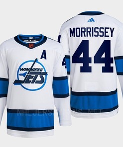 Josh Morrissey 44 Reverse Retro 2.0 2022 Winnipeg Jets White Jersey Primegreen - Robokeg