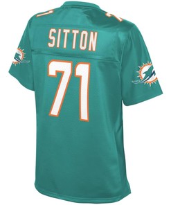 Josh Sitton Miami Dolphins Nfl Pro Line Womens Team Player Jersey - Aqua - Robokeg