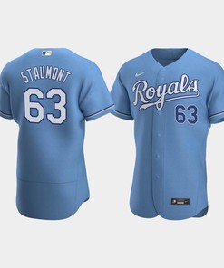 Josh Staumont 63 Kansas City Royals Light Blue Alternate Jersey - Robokeg