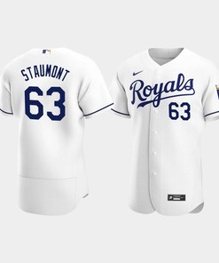 Josh Staumont 63 Kansas City Royals White Home Jersey - Robokeg