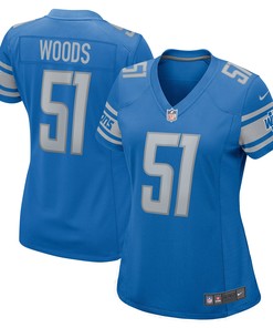 Josh Woods Detroit Lions Womens Player Game Jersey - Blue Nfl - Robokeg